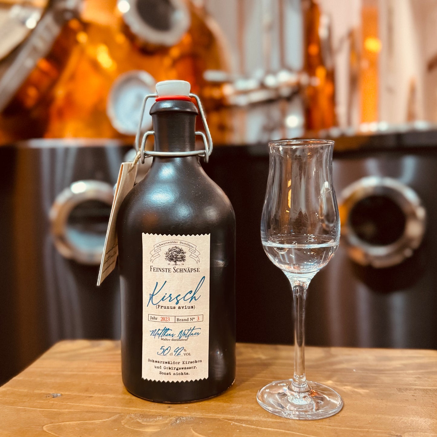 Schwarzwälder Kirschwasser von der Hausbrennerei Nöltner & Nöltner