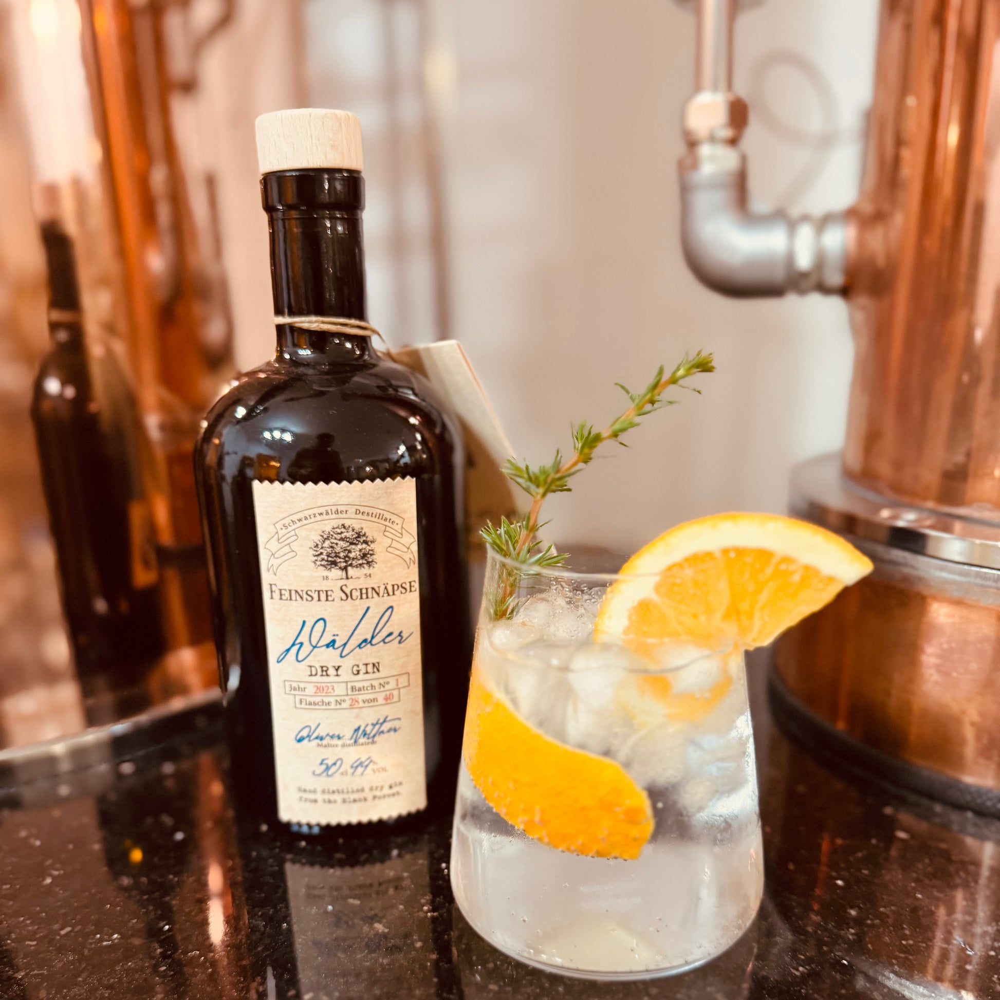 Wälder Dry Gin von der Hausbrennerei Nöltner & Nöltner